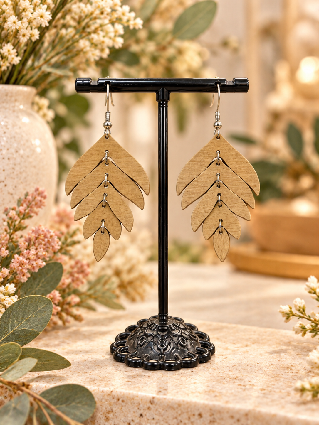 Skyla Earrings Brown