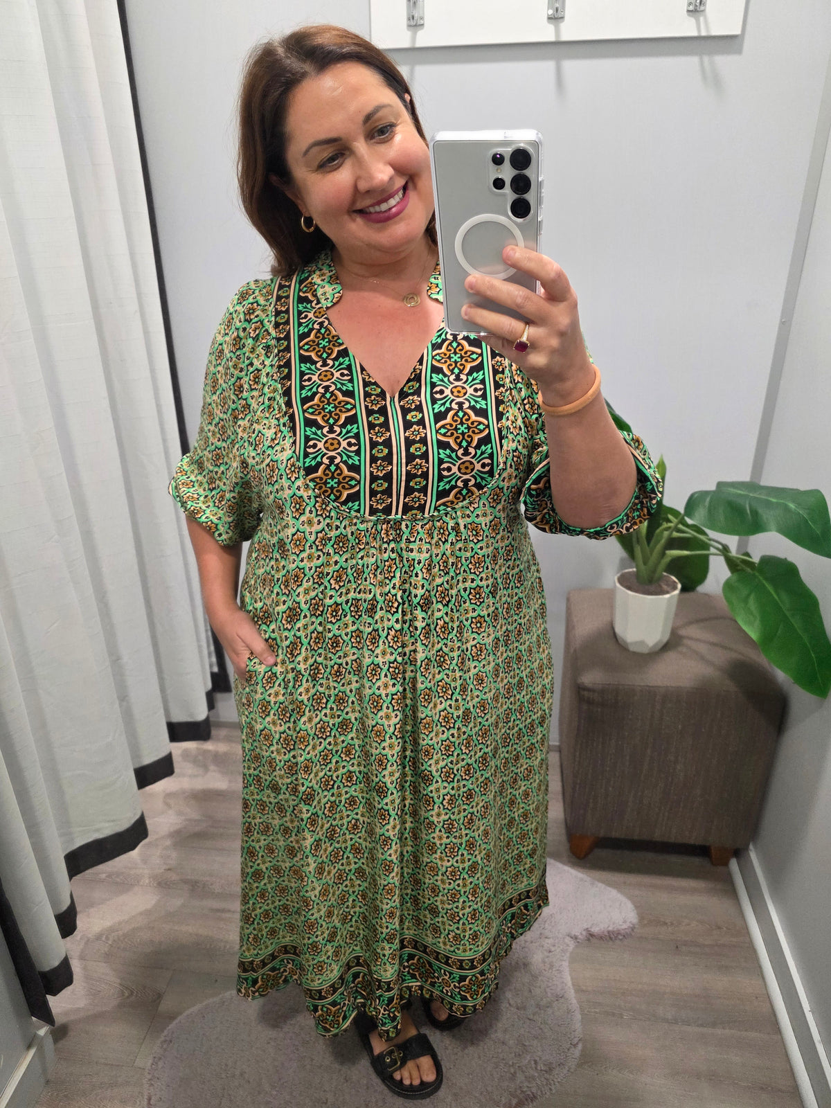 Neisha Dress Lime Green