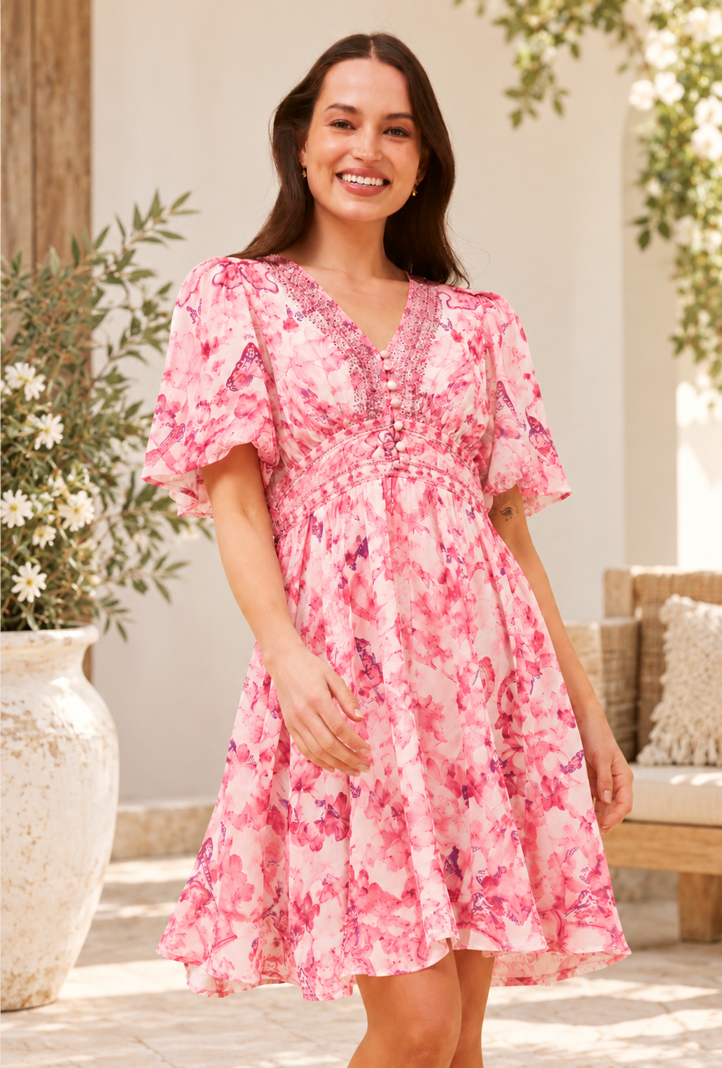 Celeste Dress Pink