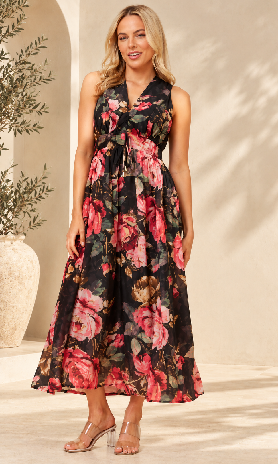 Danya Dress Black Floral