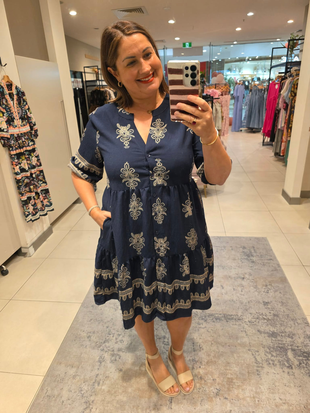 Sadie Dress Navy