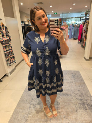Sadie Dress Navy