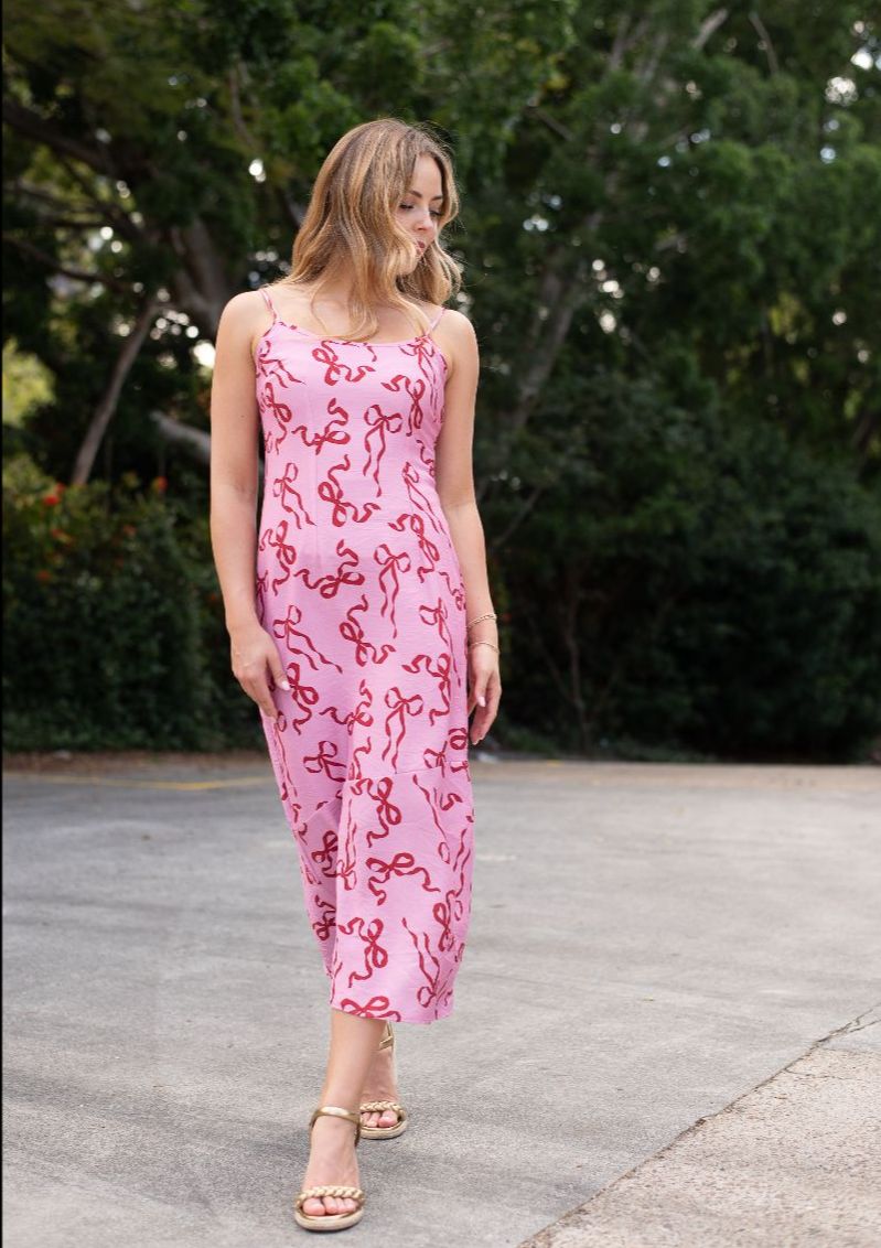 Sorelle Bow Slip Dress