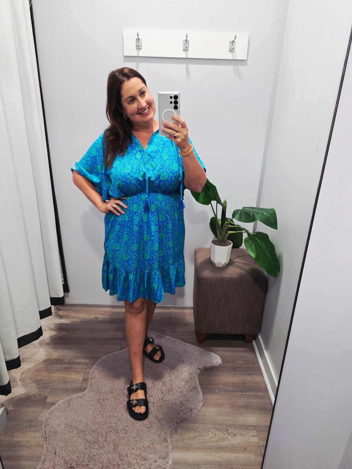 Flora Dress Blue