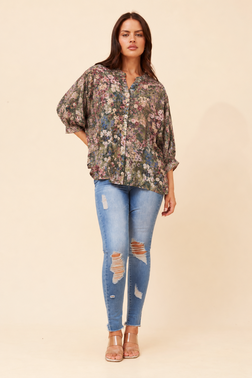 Maureen Blouse Sage