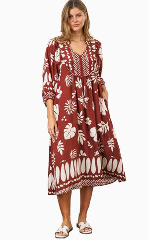 Neisha Dress Rust