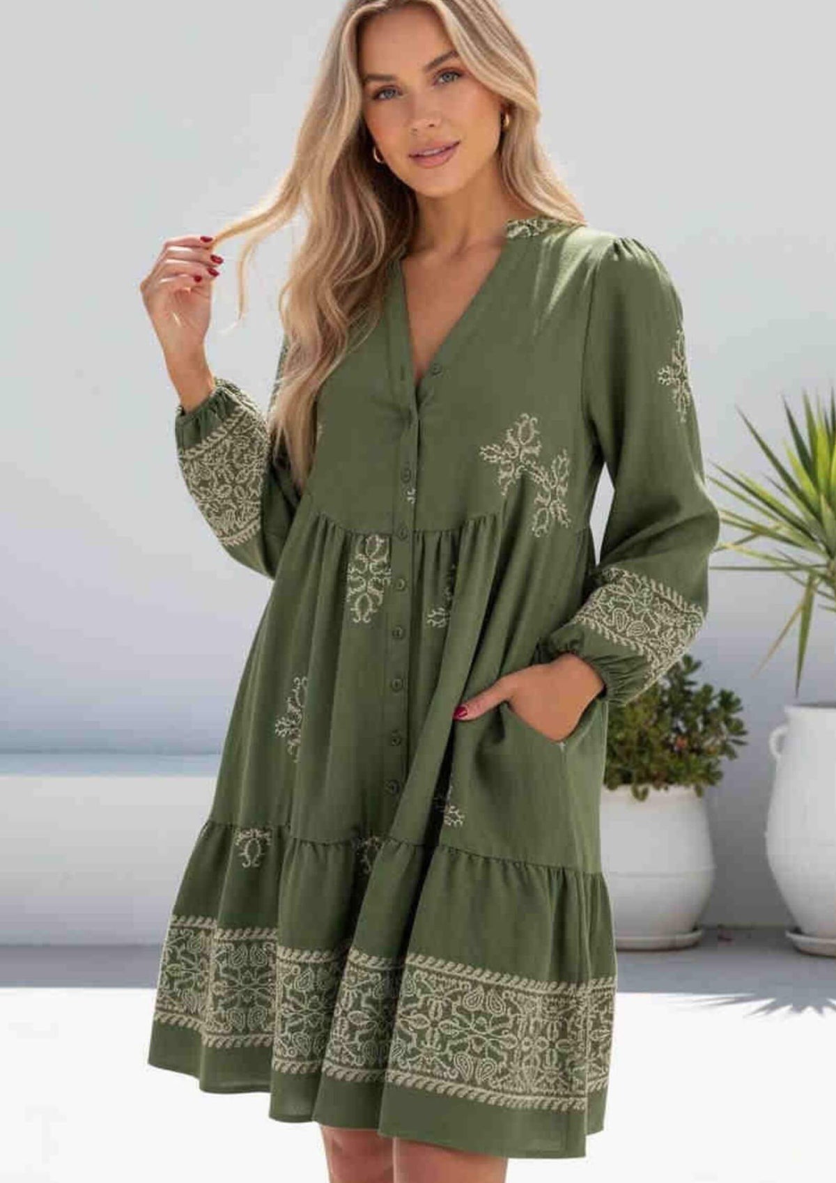 Sandine Dress Olive