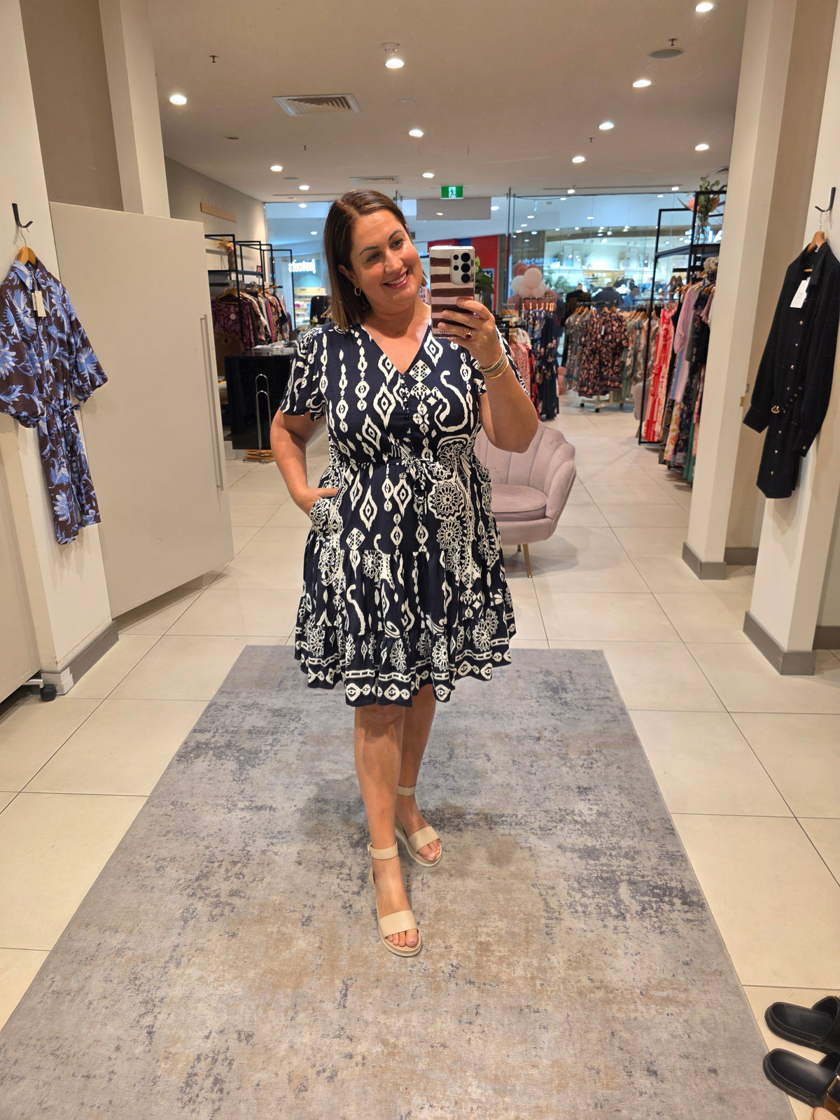 Stevie Dress Navy