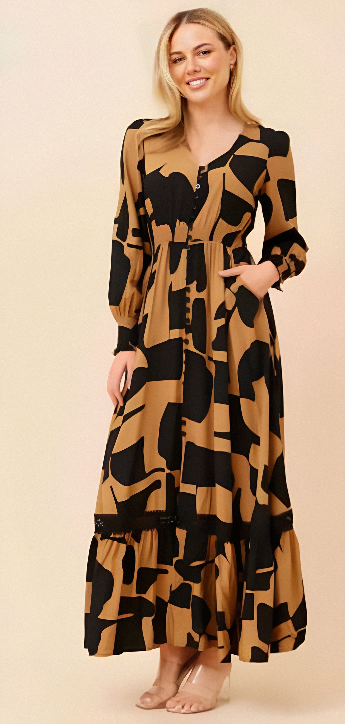 Agata Dress Camel