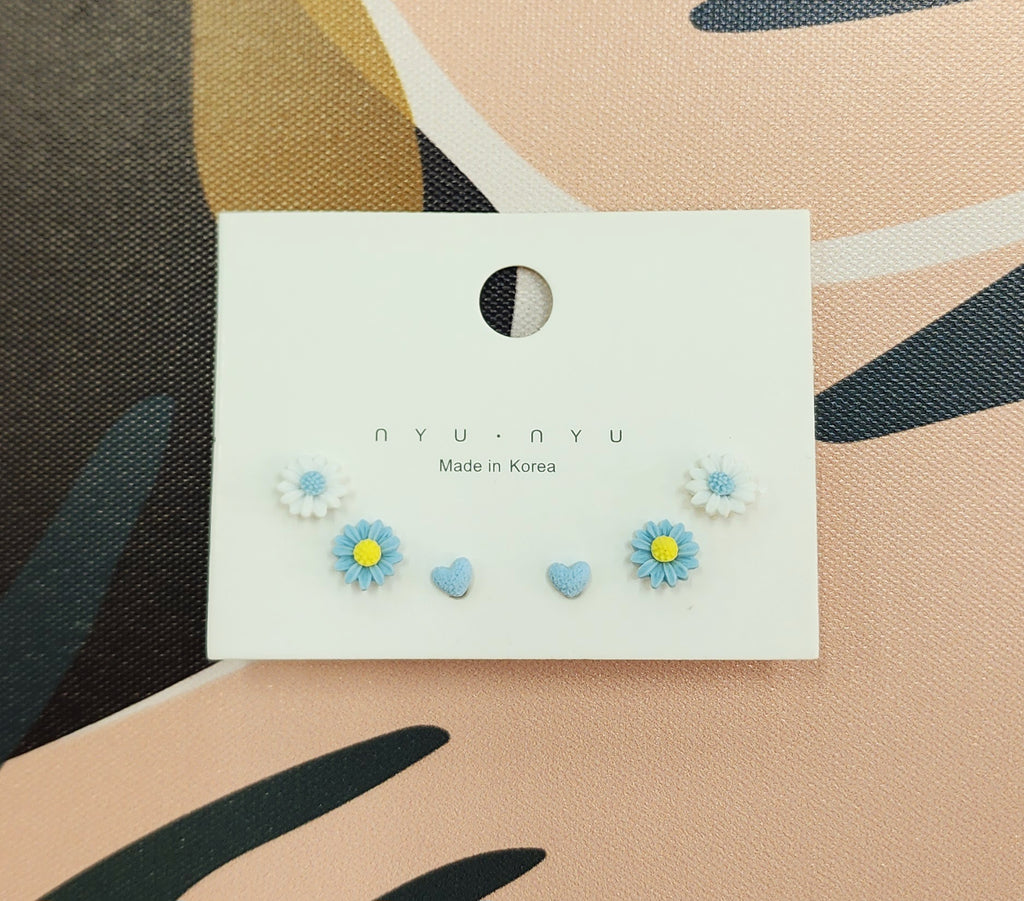 Harper Earring Set Blue