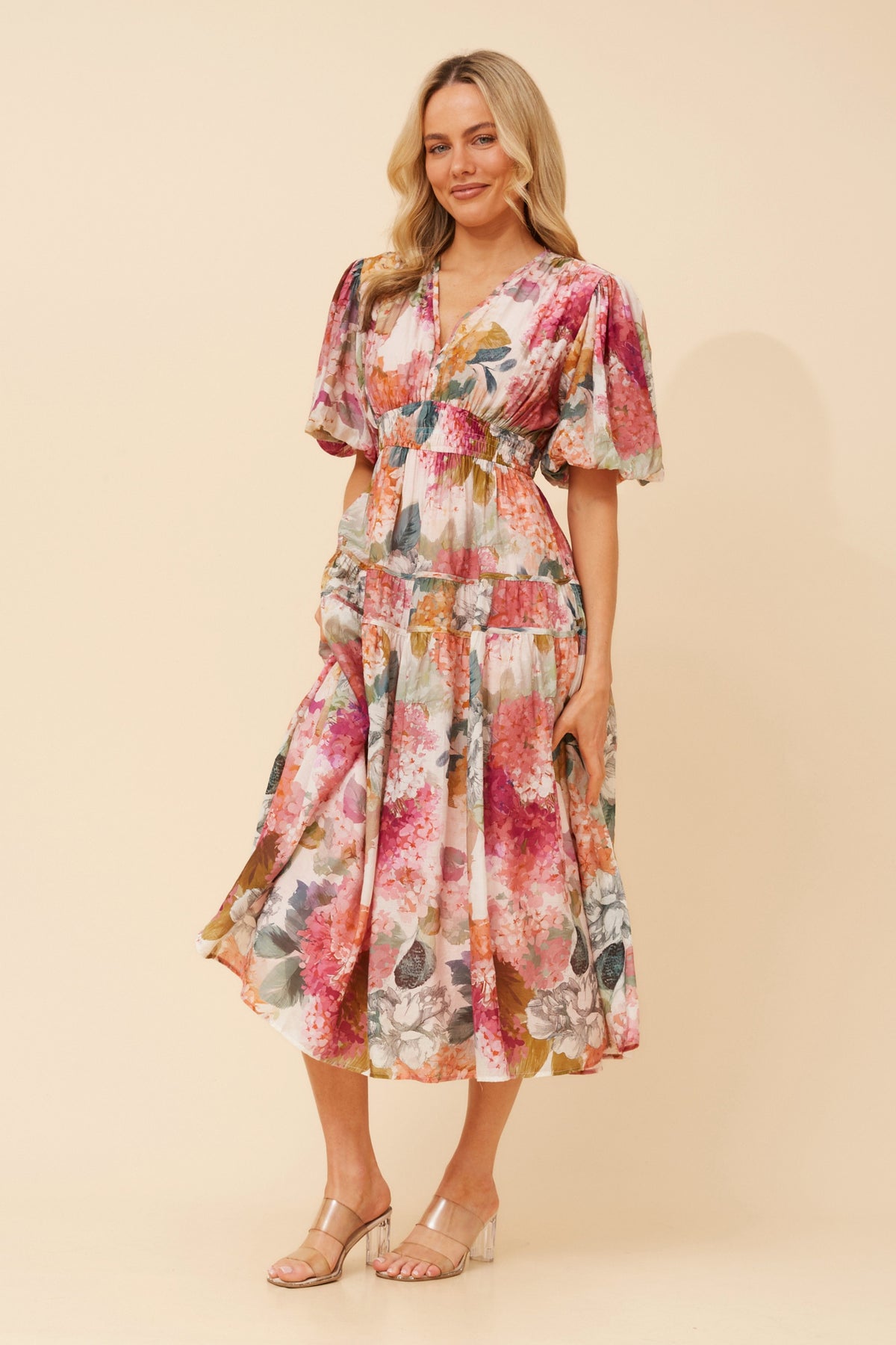 Briana Dress Pink Floral