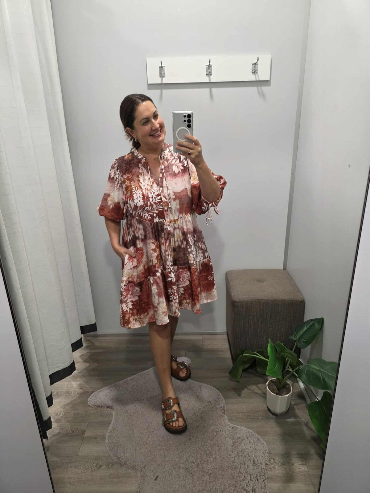 Sonya Dress Tuscan Print