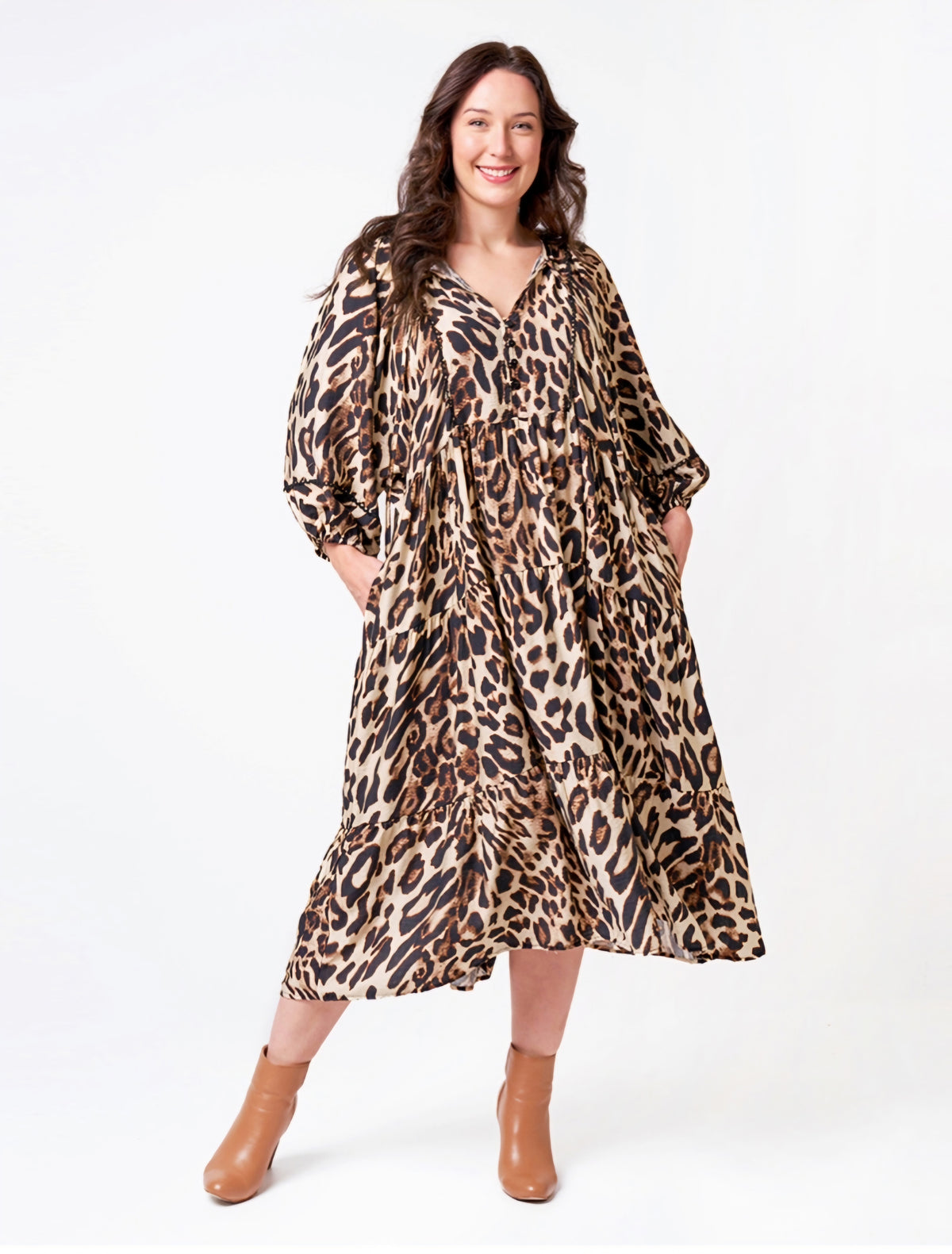 Eliana Dress Leopard Print