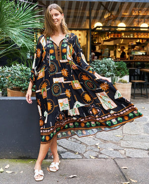 Eliana Dress Rust