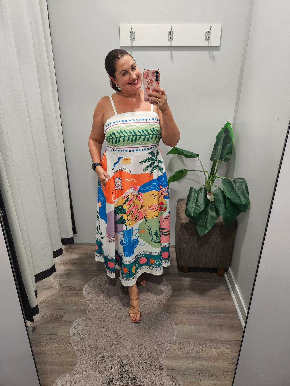 Keziah Dress Sea Print