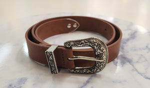 James Belt Tan/Silver