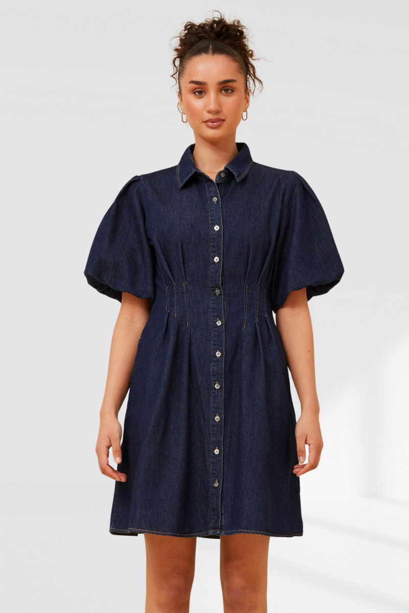 Quinn Dress Dark Blue