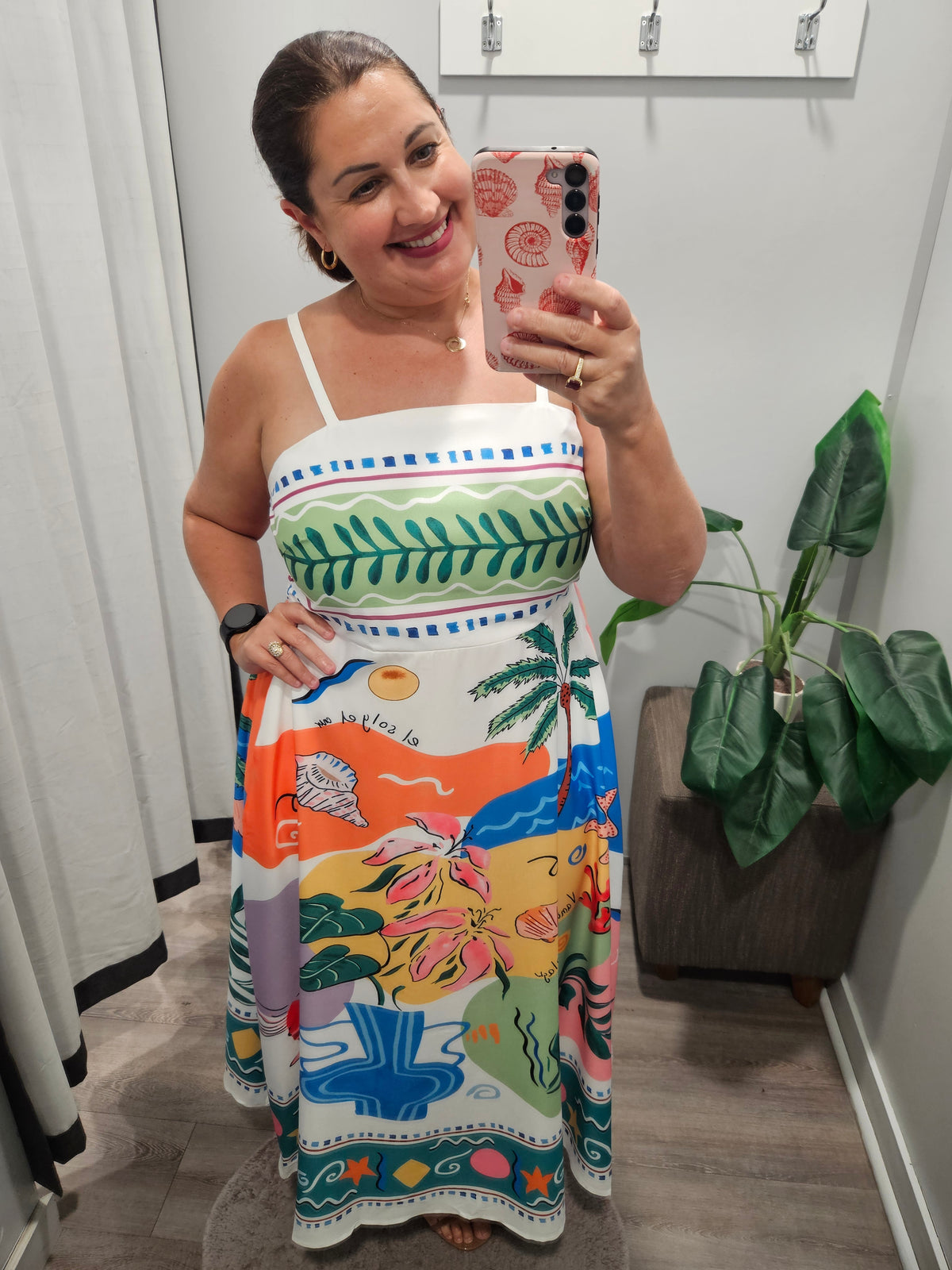 Keziah Dress Sea Print