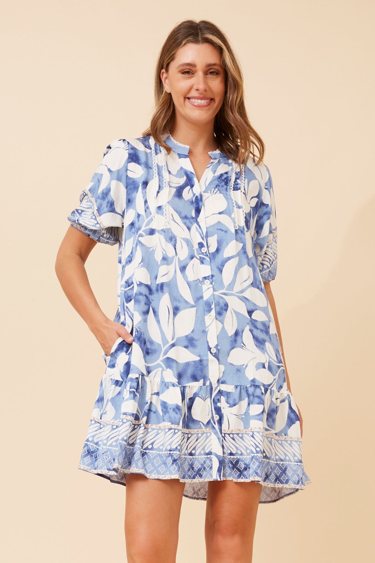 Estrella Dress Blue