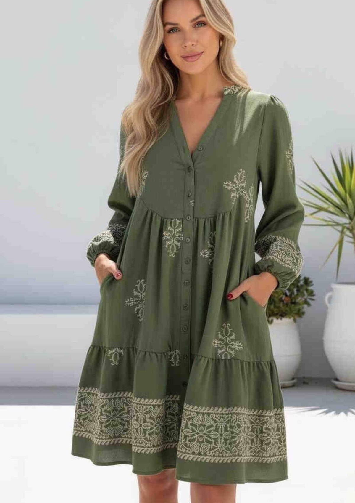 Sandine Dress Olive