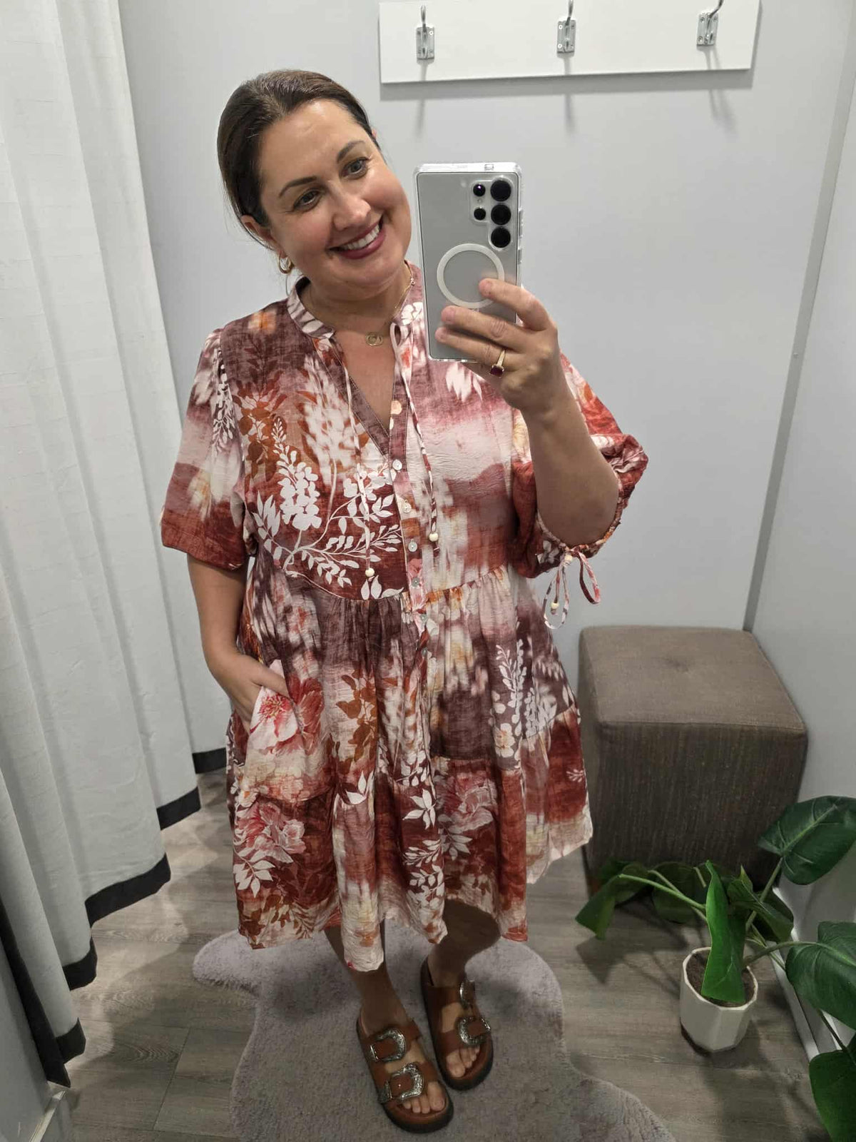 Sonya Dress Tuscan Print