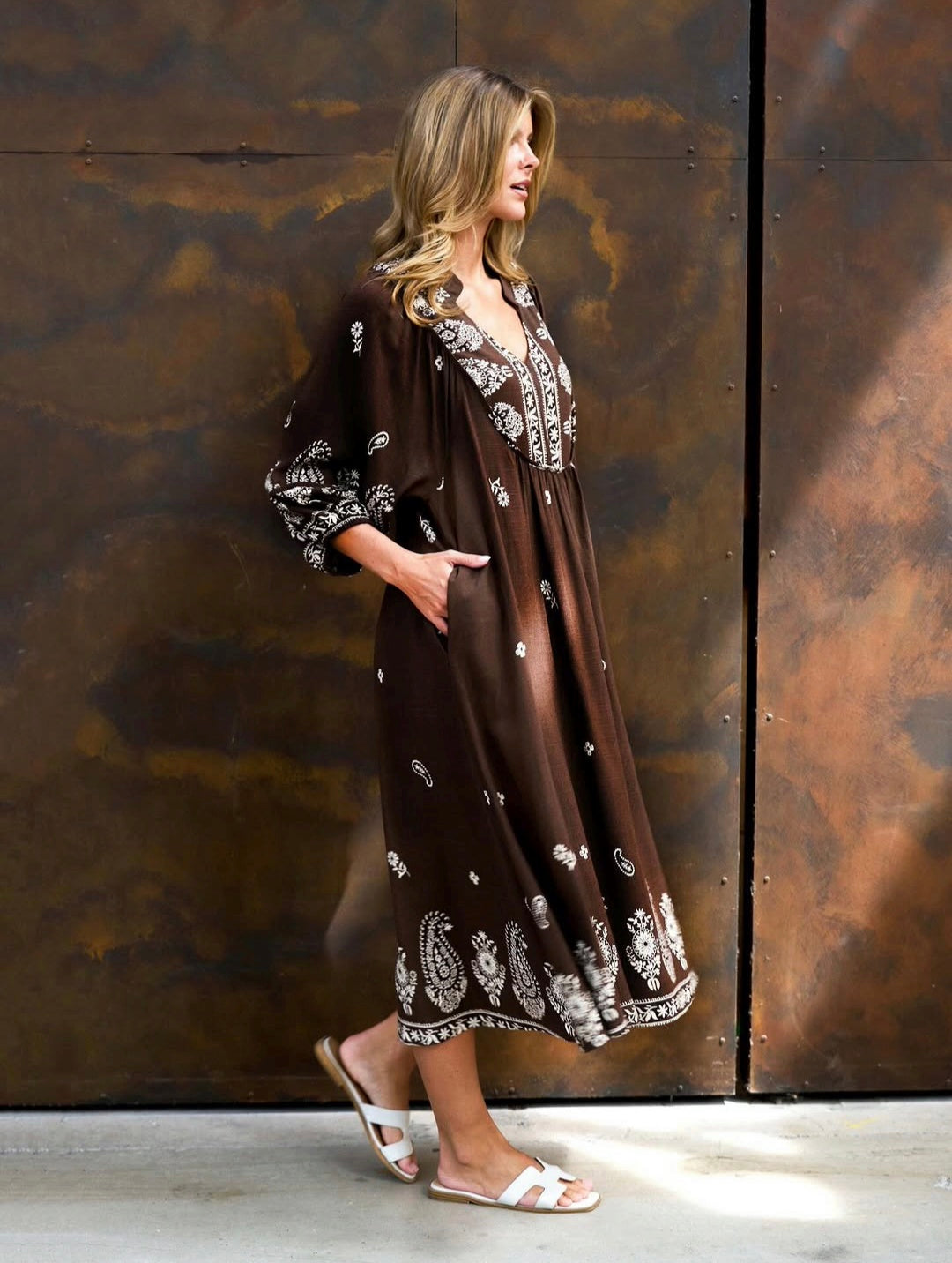 Neisha Dress Chocolate