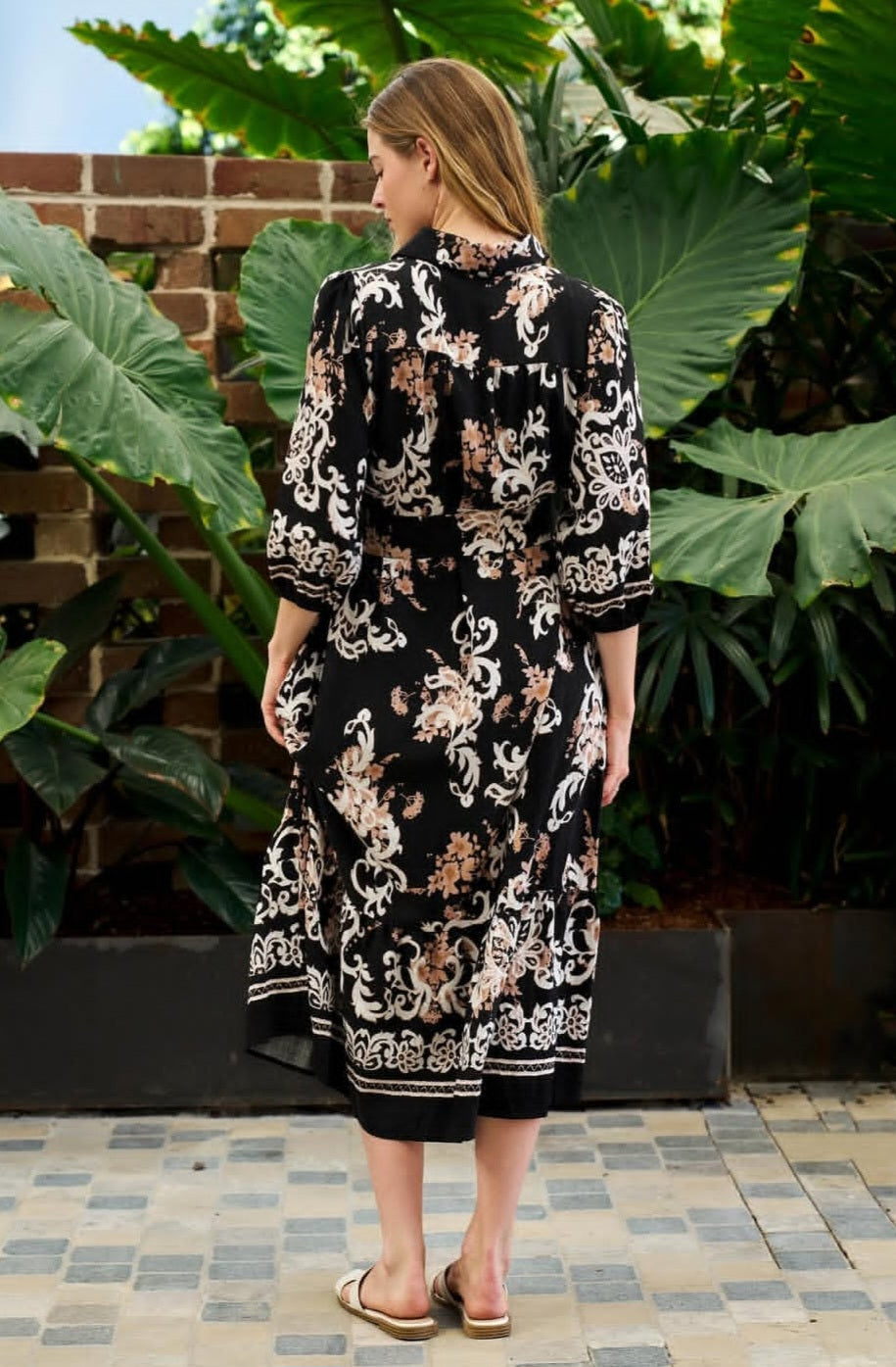 Avija Dress Black Floral