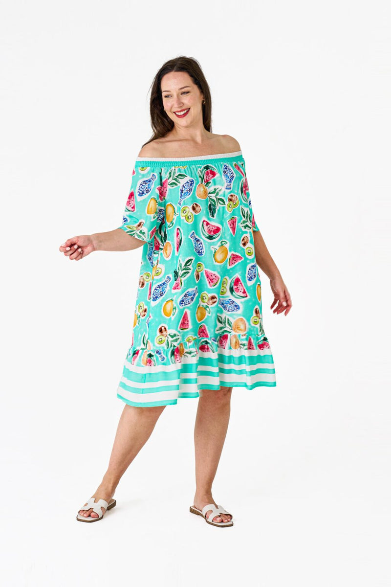 Millie Dress Turquoise