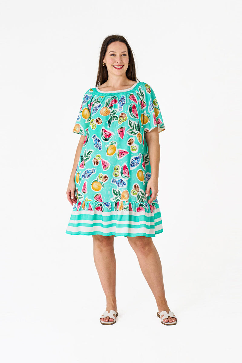 Millie Dress Turquoise