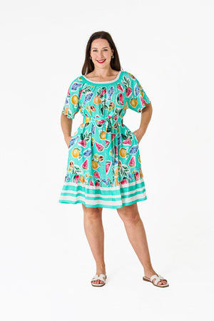 Millie Dress Turquoise