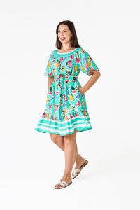 Millie Dress Turquoise