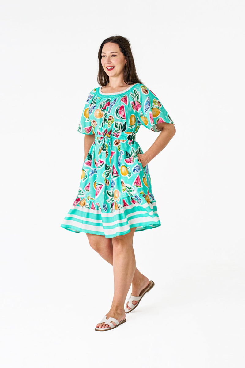 Millie Dress Turquoise