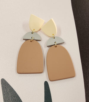 Haven Earrings Tan