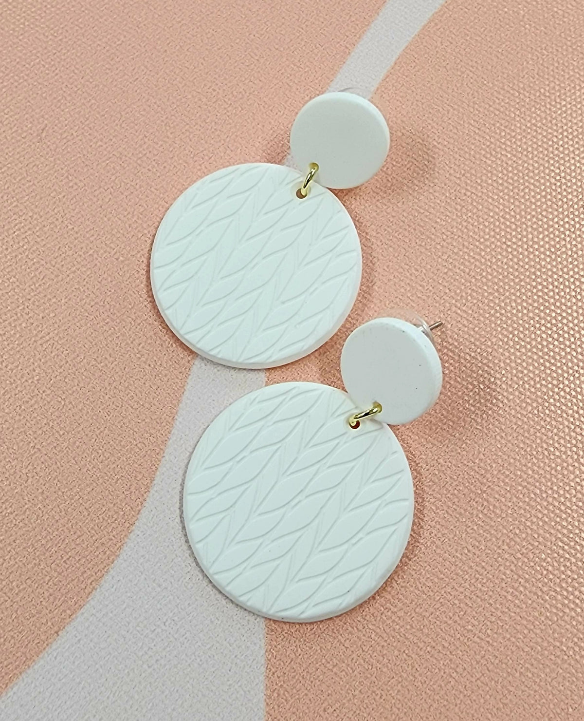 London Earrings White