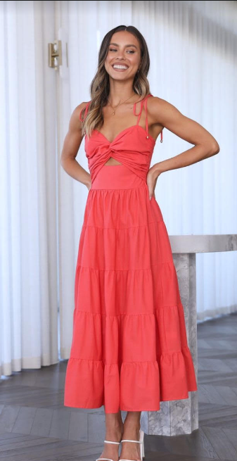 Elizabeth Dress Red